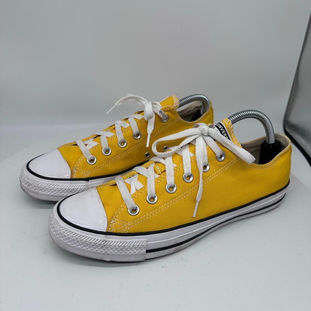 Converse Chuck Taylor All Star Low Top Yellow Lace Up Sneaker Men 8 Women 10